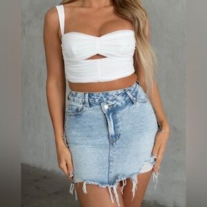 Denim mini skirt NWT